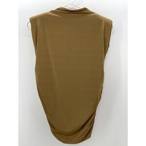 H&M Sleeveless w/ Shoulder pad Womens Top Small Gold